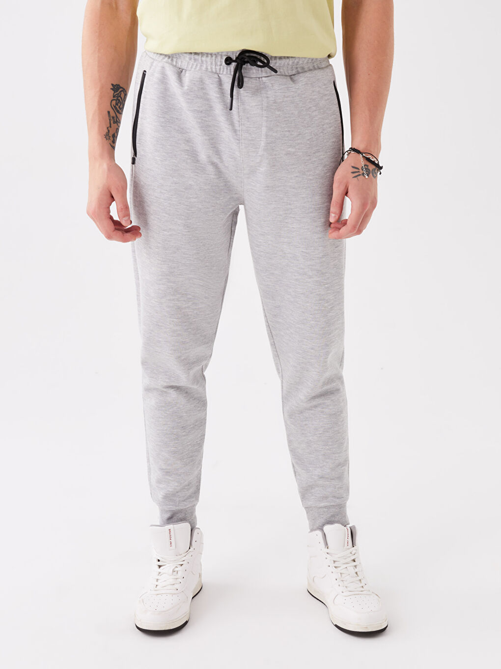Gri Standart Kalıp Erkek Jogger Eşofman Altı-2