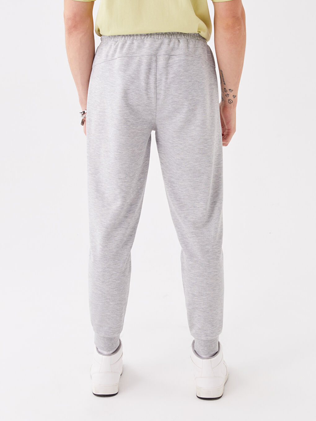 Gri Standart Kalıp Erkek Jogger Eşofman Altı-3