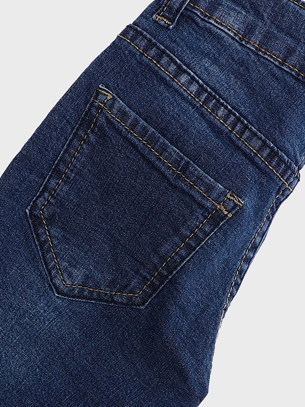 Elasticated Waist Basic Baby Girls' Jeans-1