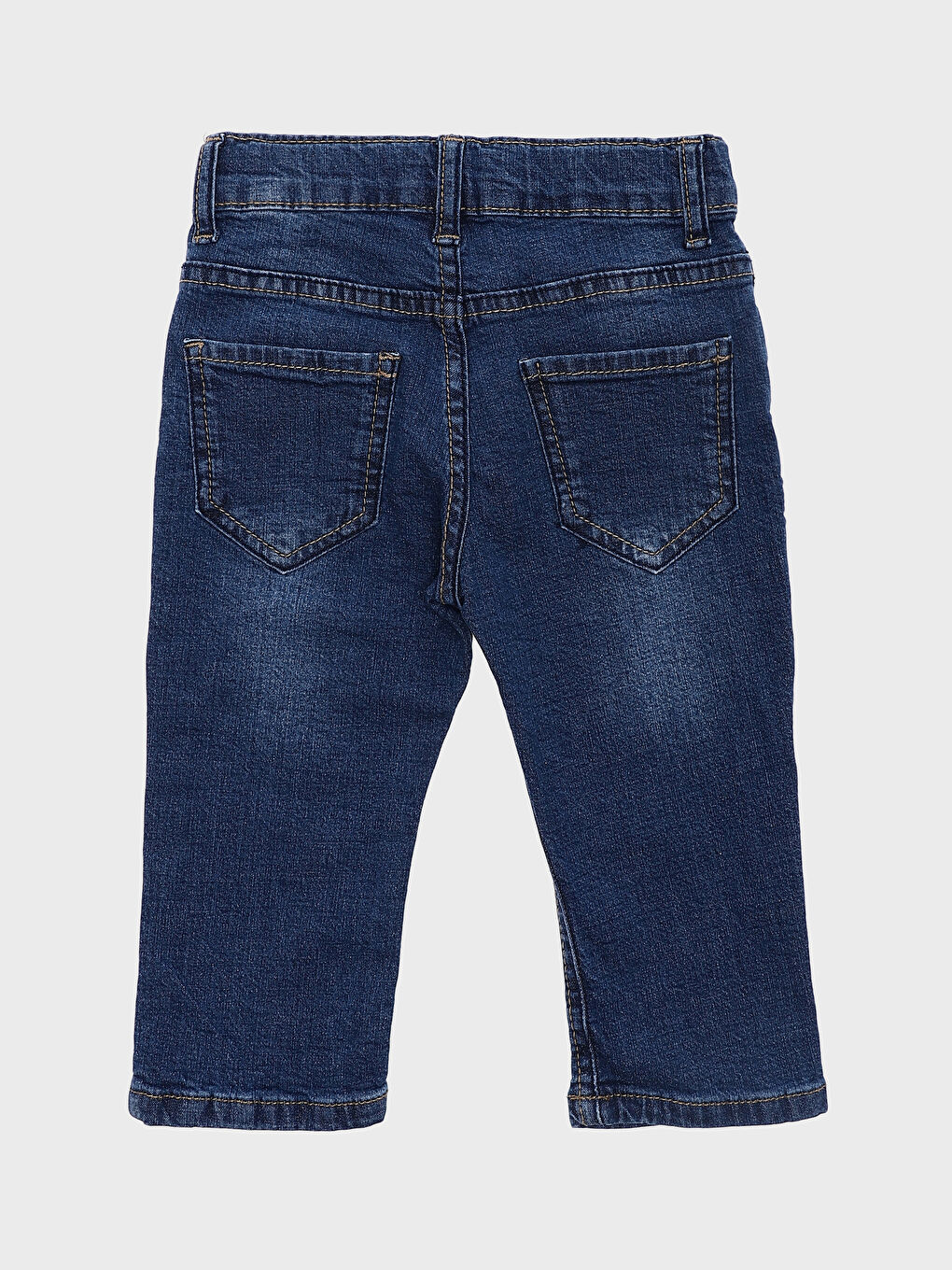 Elasticated Waist Basic Baby Girls' Jeans-3