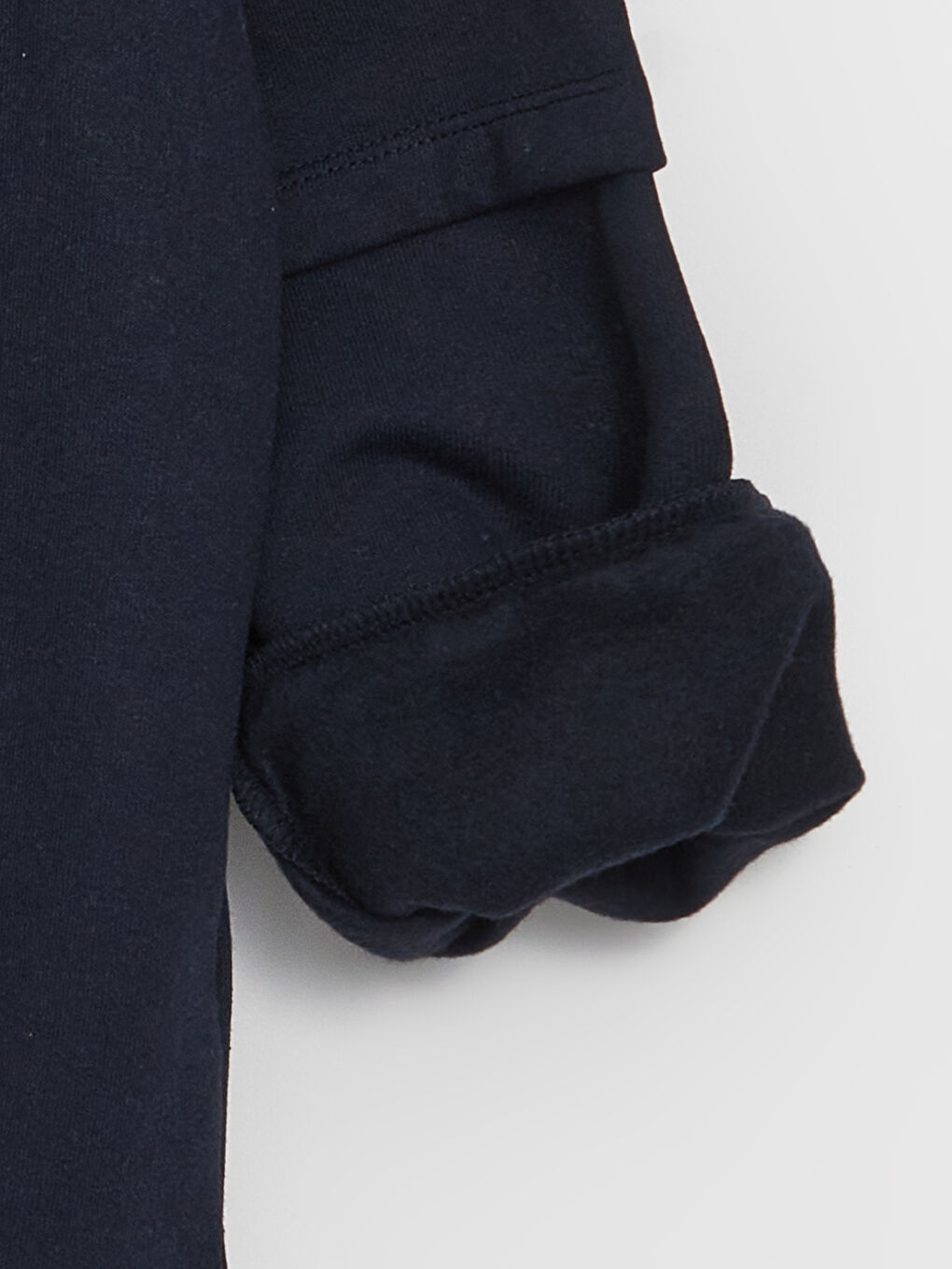 Lacivert Baskılı Uzun Kollu Erkek Çocuk Hoodie-1