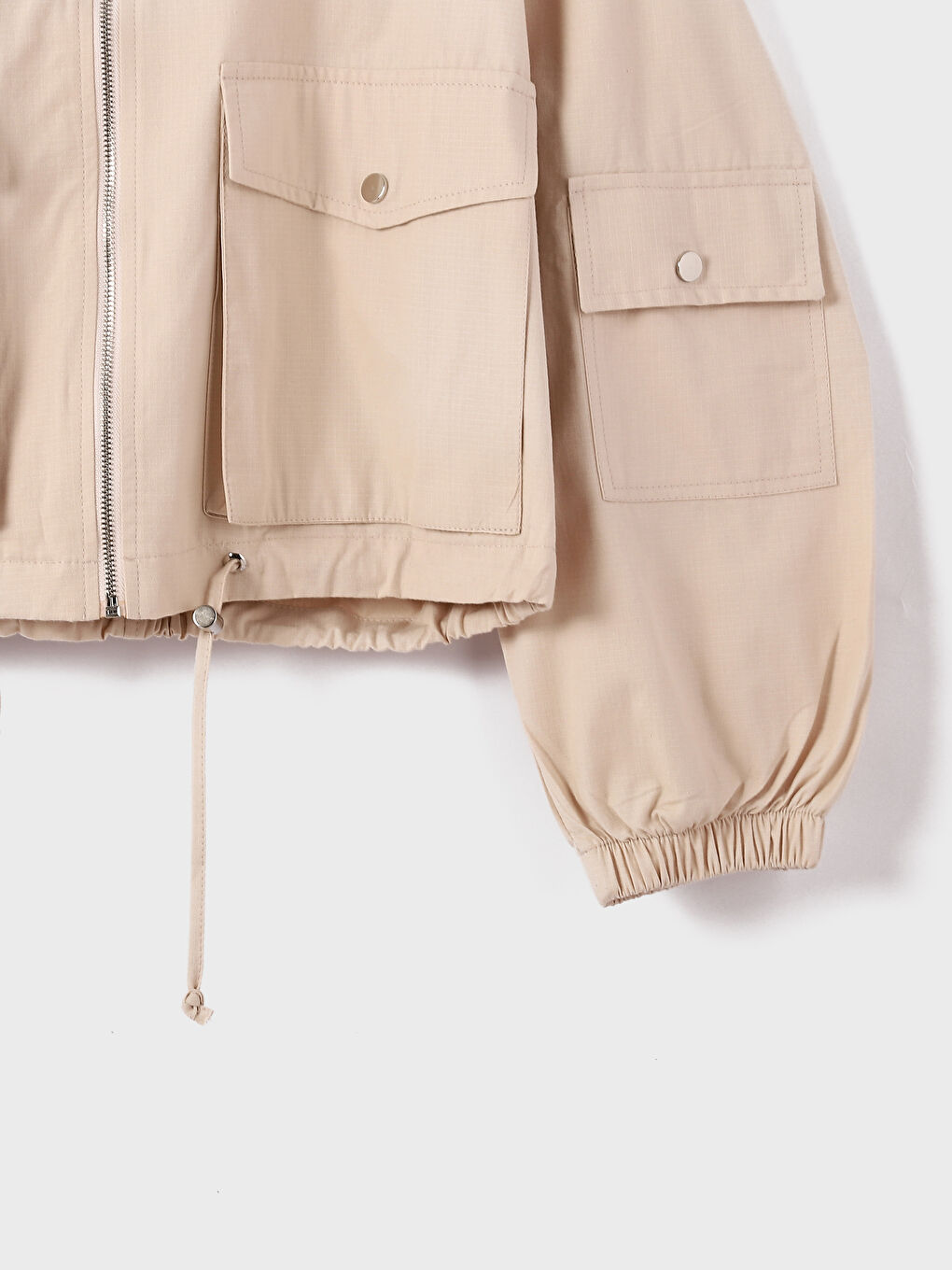 Women's Hooded Plain Coat-3