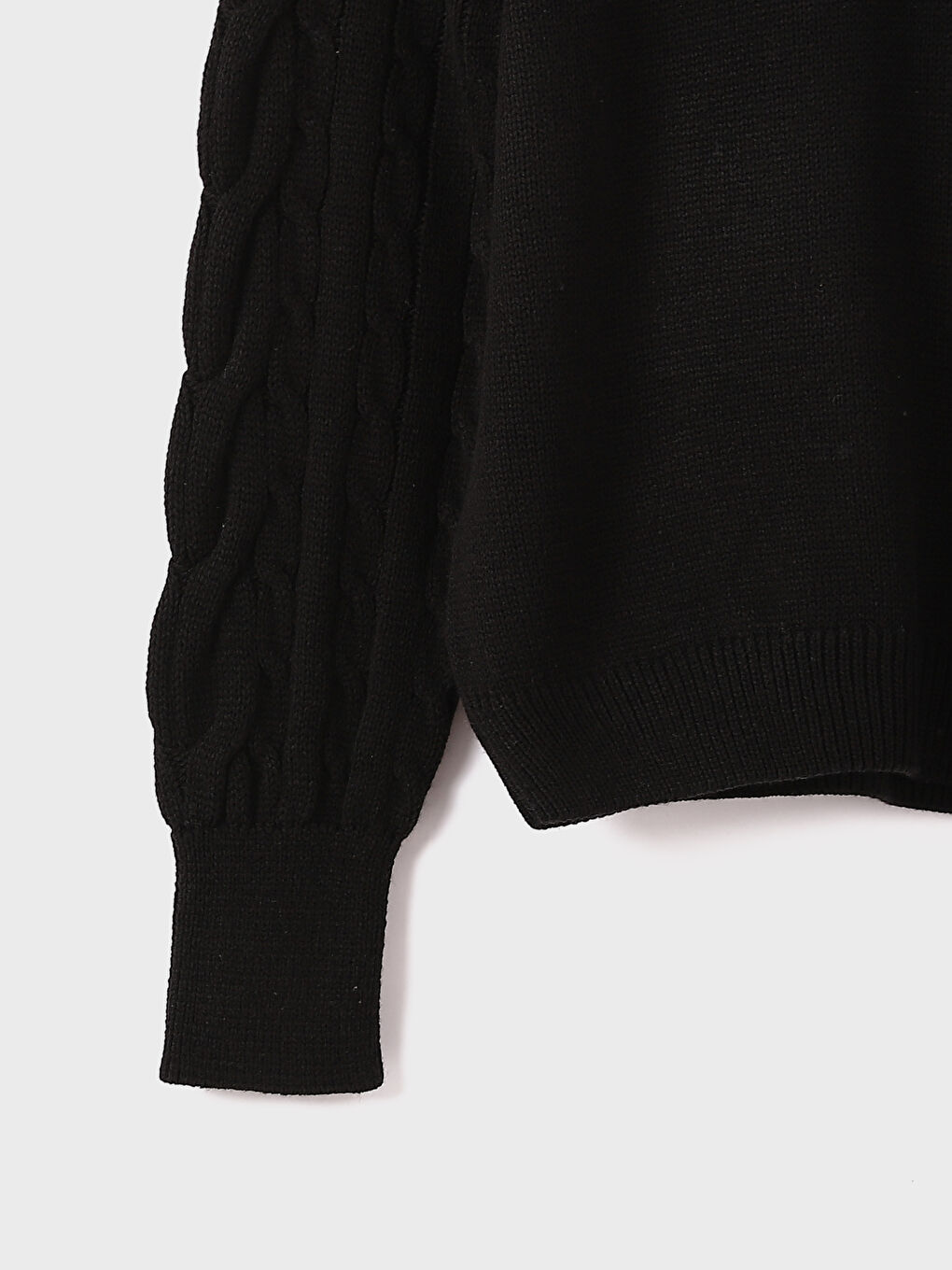 سترة تريكو منقوشة بياقة دائرية للسيدات-2