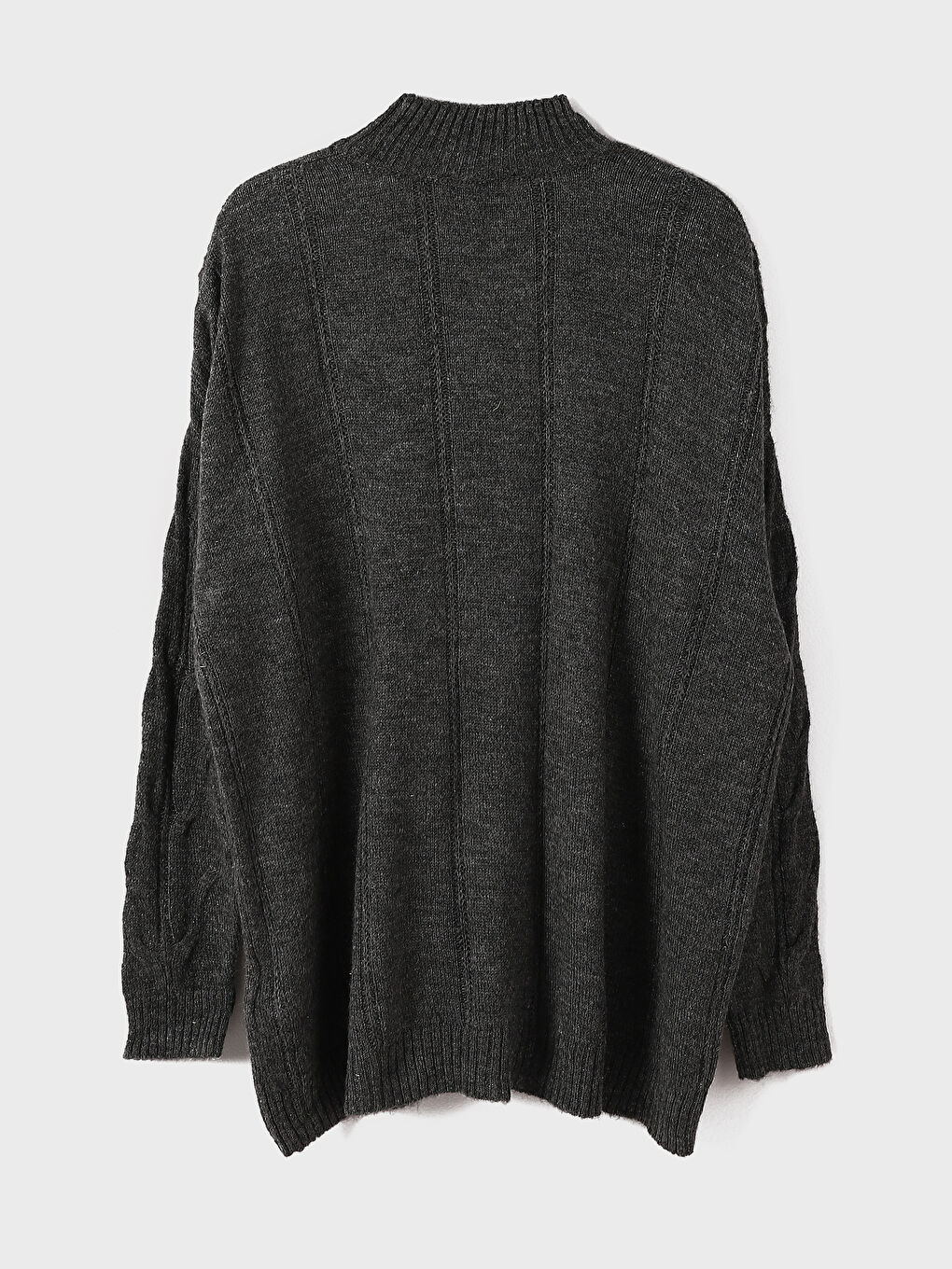 Half Turtleneck Oversize Women's Knitwear Sweater-3