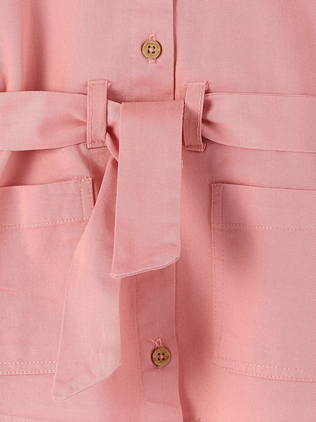 فستان للبنات الرضع بياقة القميص وكم طويل-3