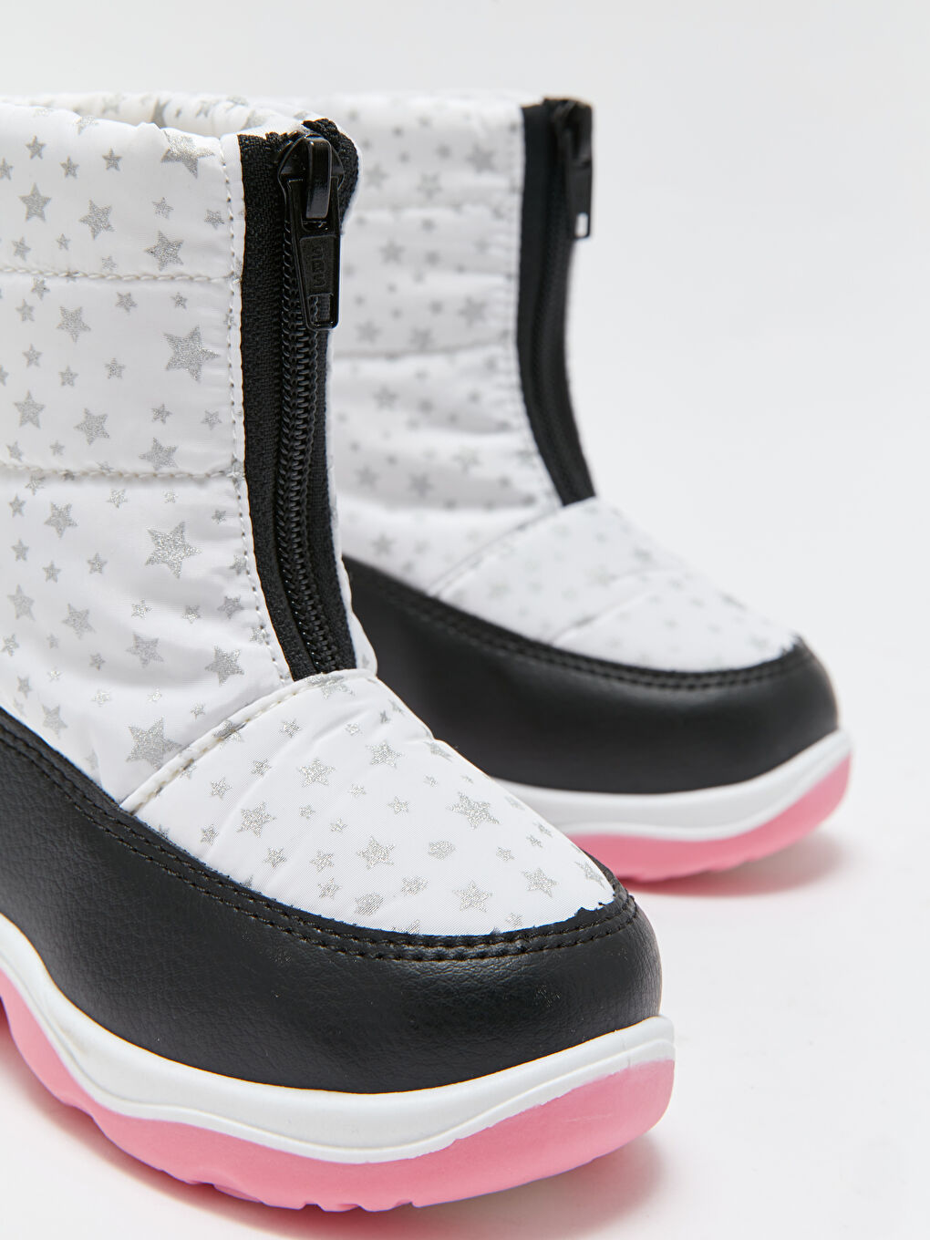 Patterned Zippered Baby Girl Snow Boot-2