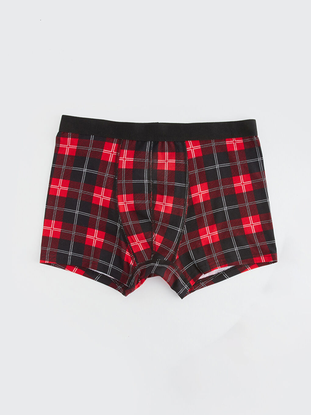 Siyah Standart Kalıp Pamuklu Esnek Erkek Boxer