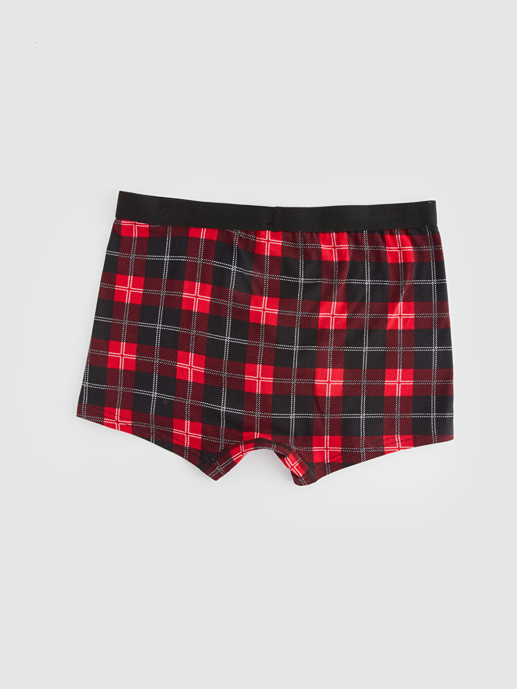 Siyah Standart Kalıp Pamuklu Esnek Erkek Boxer-2