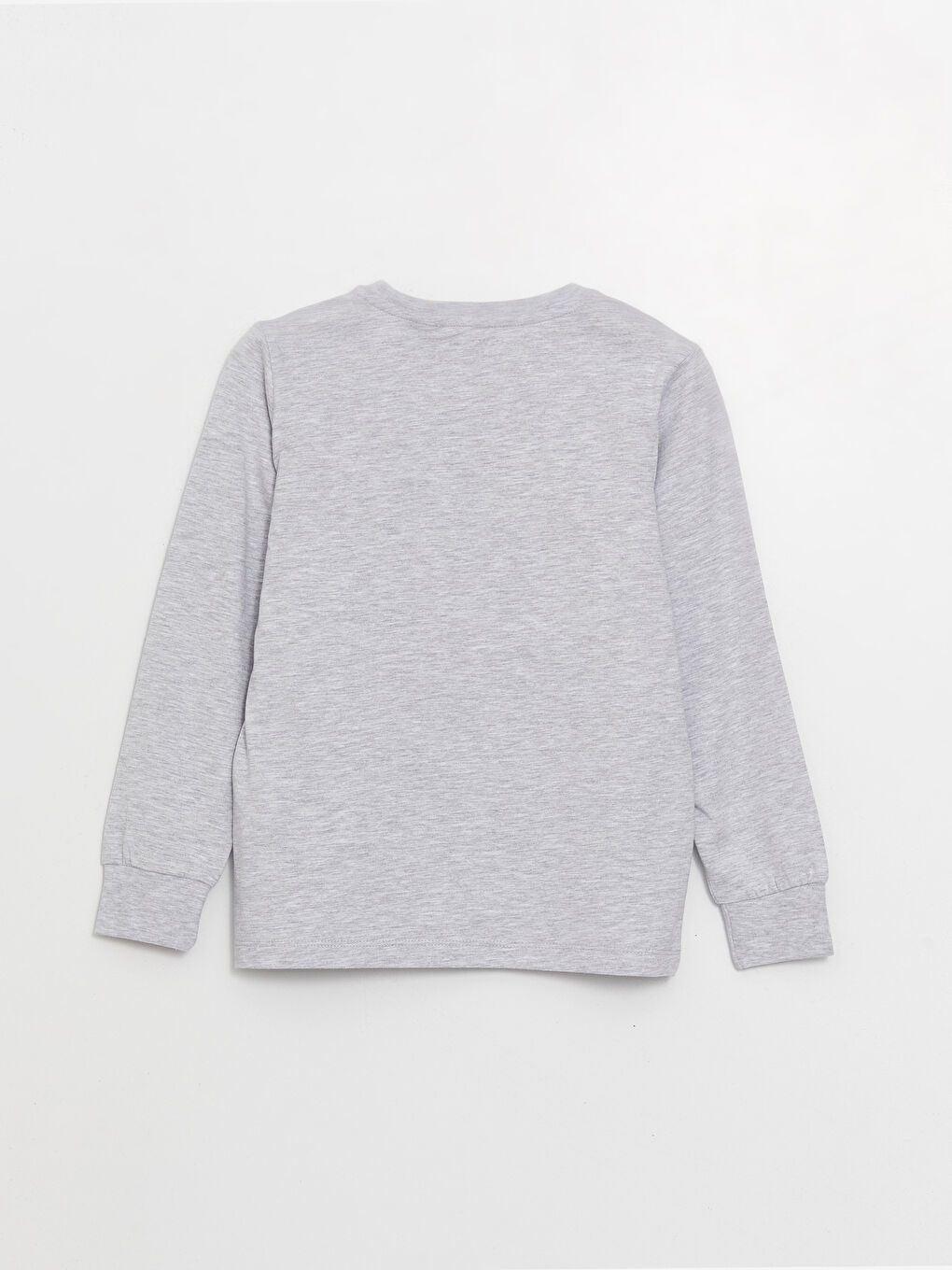 Gri Bisiklet Yaka Fenerbahçe Baskılı Uzun Kollu Erkek Çocuk Pijama Takımı-2