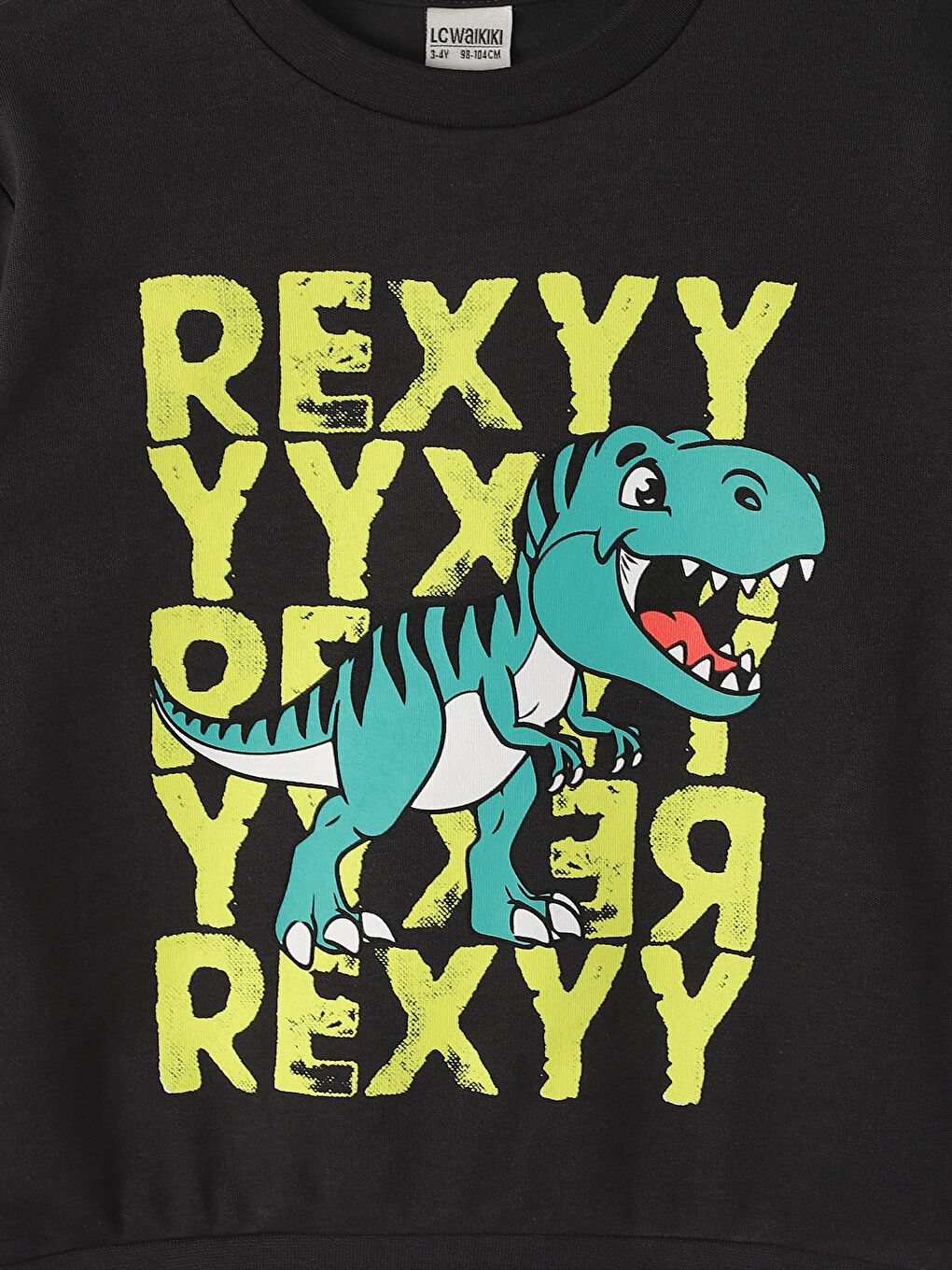 تيشيرت للأولاد بياقة دائرية مطبوع كم طويل-2