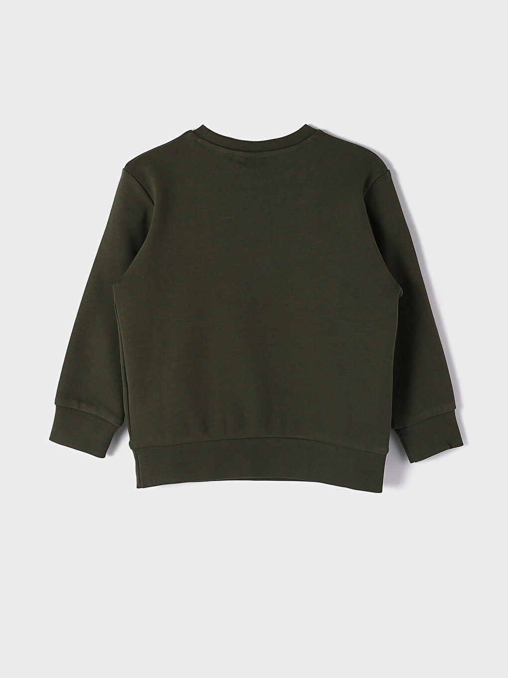 Crew Neck Printed Long Sleeve Boys' T-Shirt-1