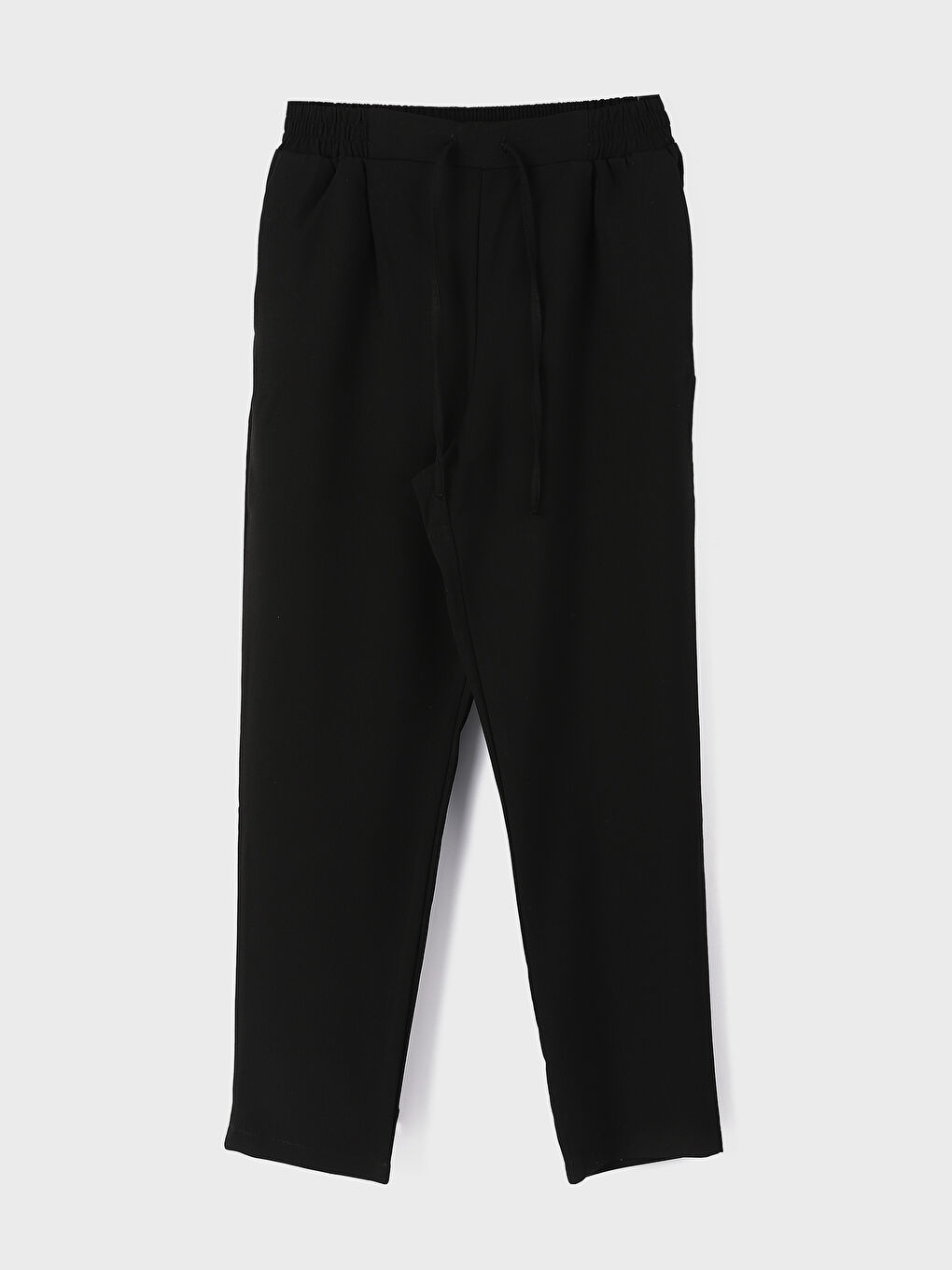 Elastic Waist Carrot Fit Women's Trousers -W3GN05Z8-CVL