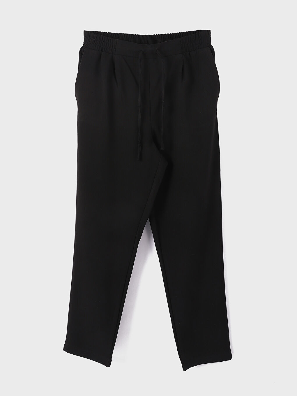 Elastic Waist Carrot Fit Women's Trousers -W3GN05Z8-CVL