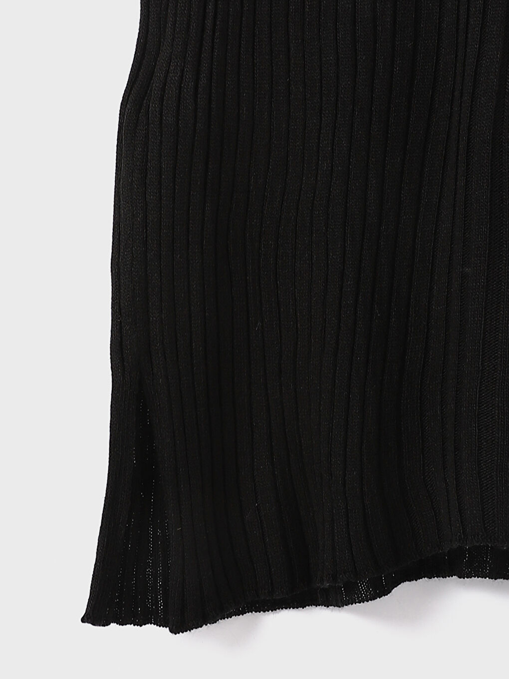 Women's Elasticated Waist Plain Knitwear Skirt-3