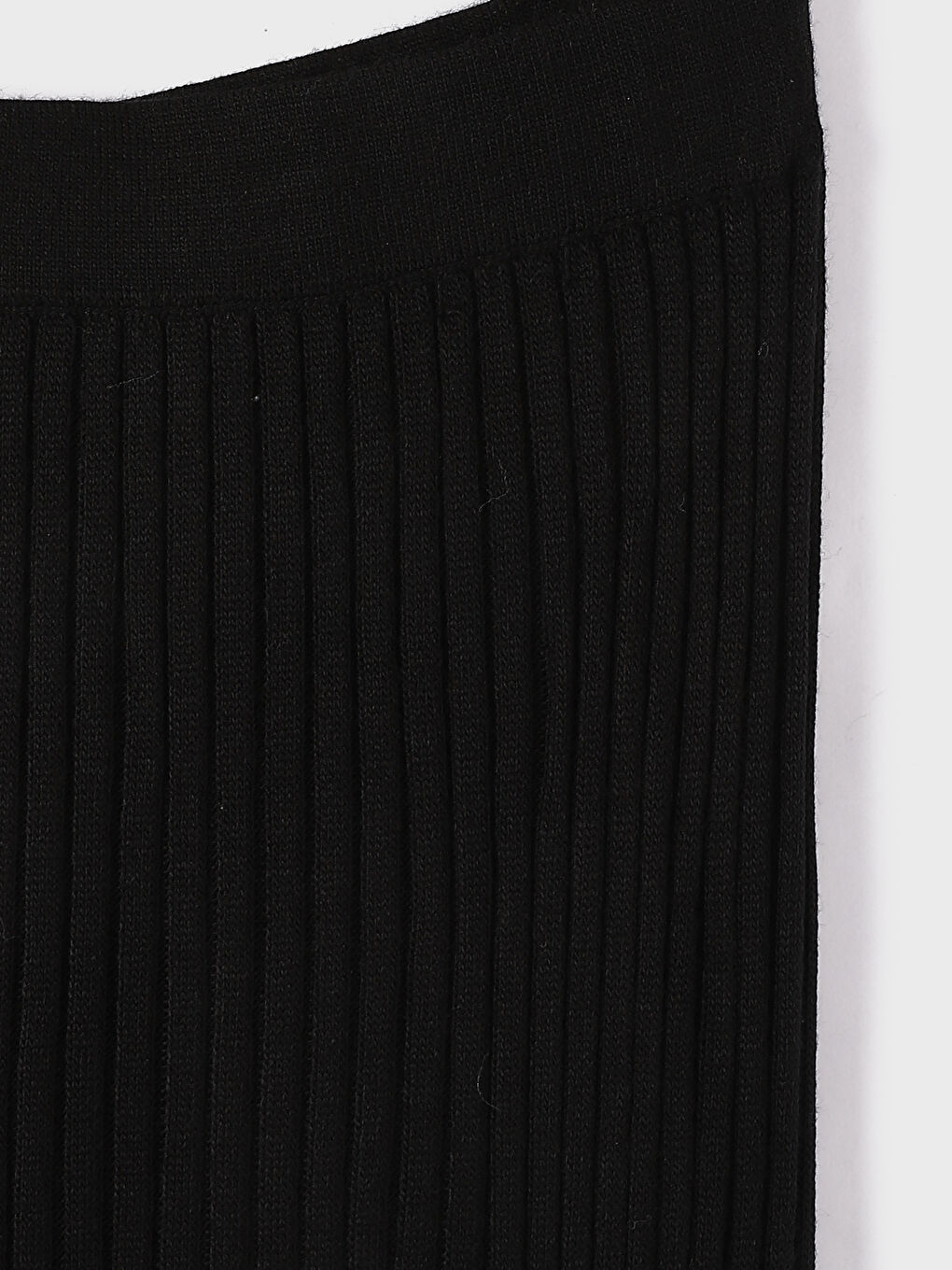 Women's Elasticated Waist Plain Knitwear Skirt-2