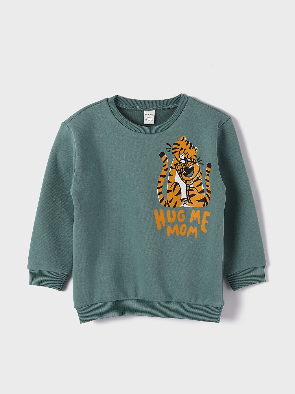 Crew Neck Printed Long Sleeve Boys' Sweatshirt