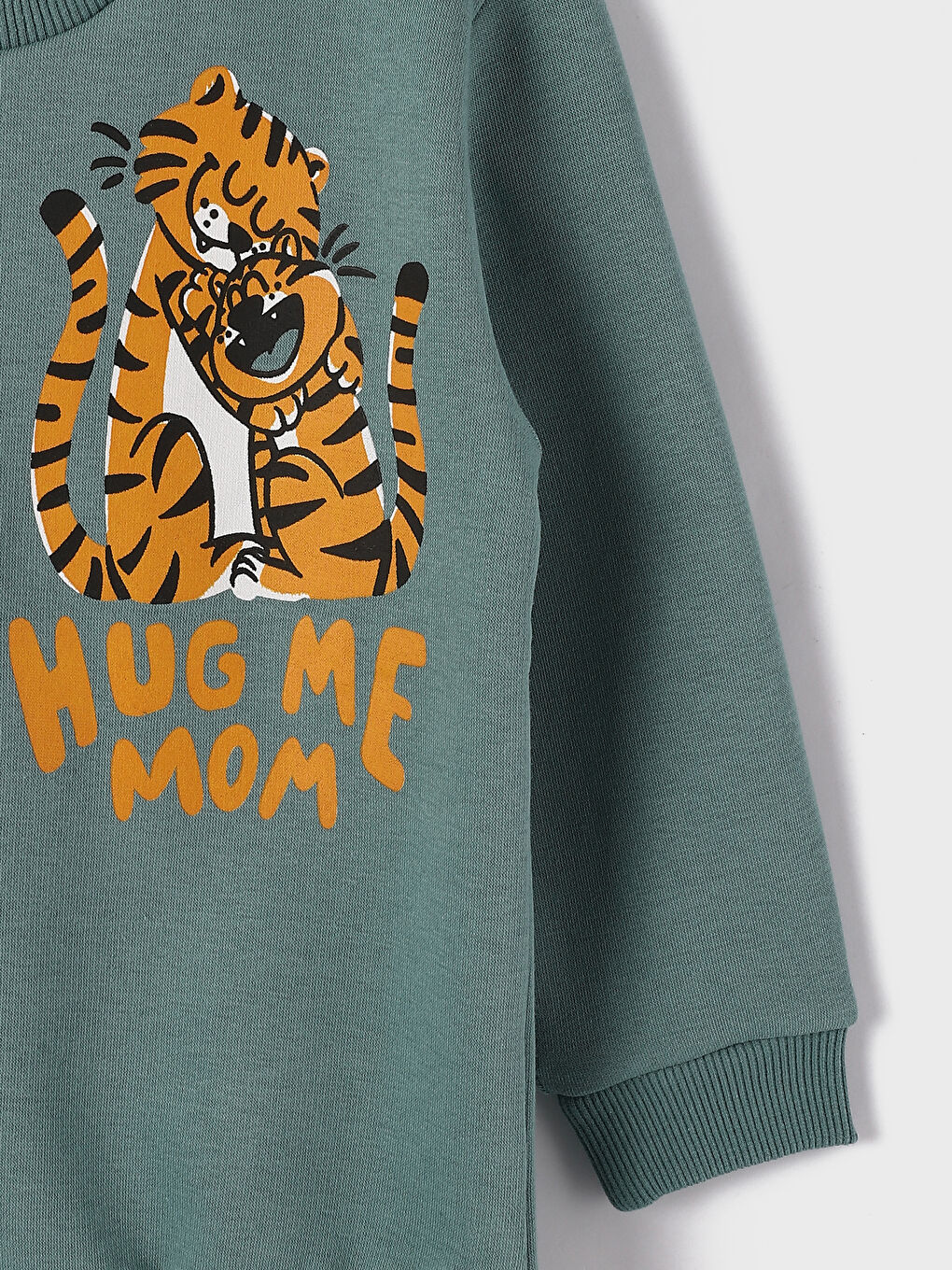 Crew Neck Printed Long Sleeve Boys' Sweatshirt-2