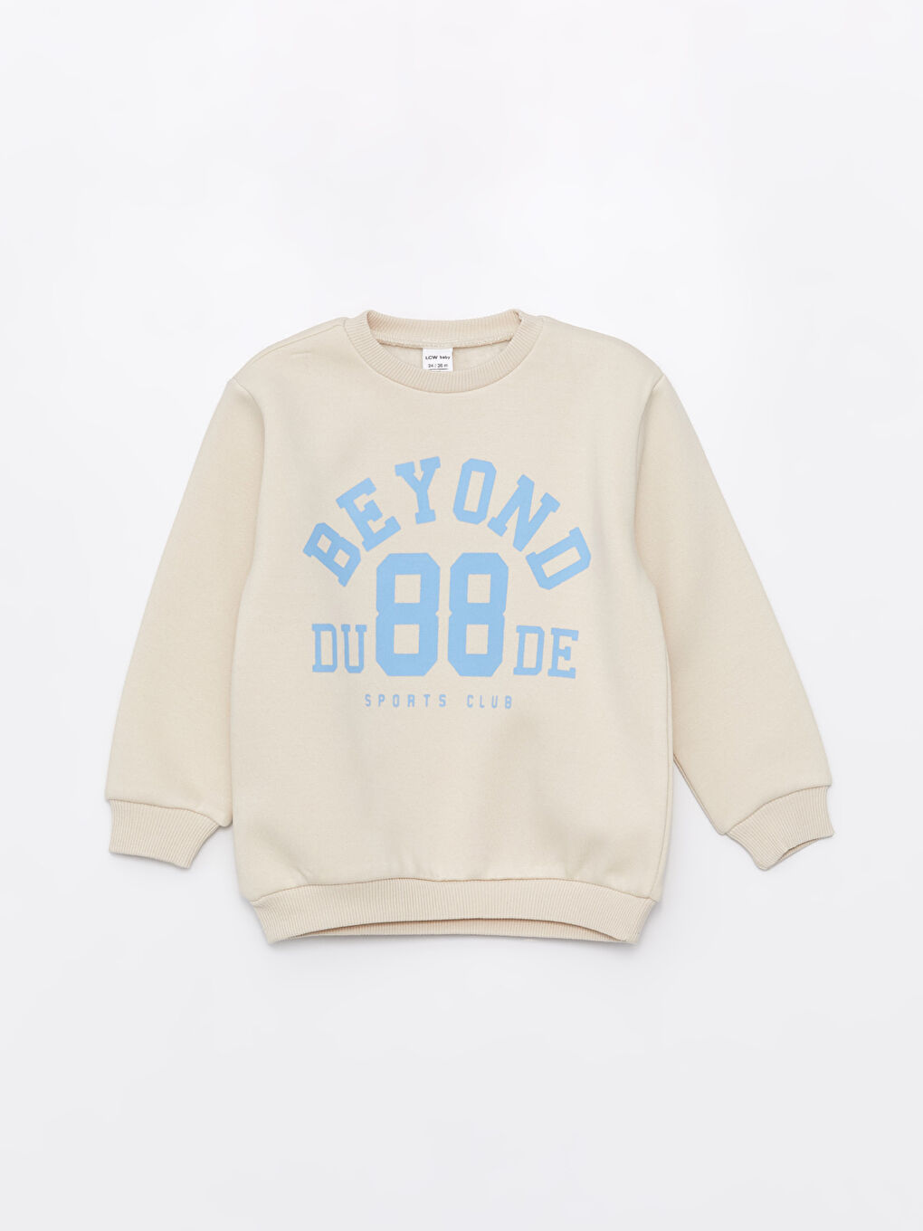 سويت شيرت ياقة دائرية كم طويل مطبوع أولاد رضع - مجموعة من 2-1