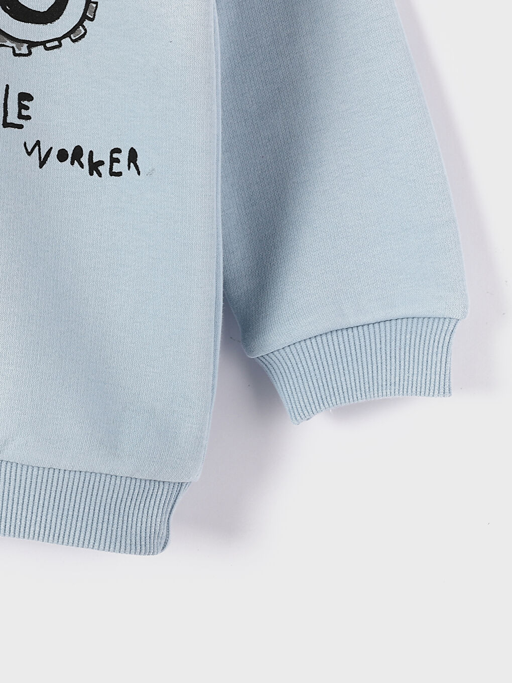 Crew Neck Printed Long Sleeve Baby Boys' Sweatshirt-3