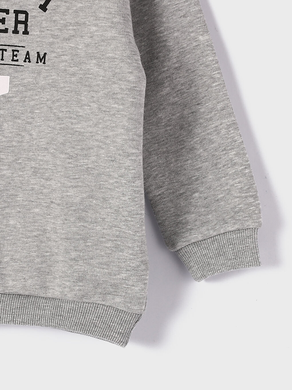 Bisiklet Yaka Baskılı Erkek Bebek Sweatshirt ve Pantolon 2'li Takım-4