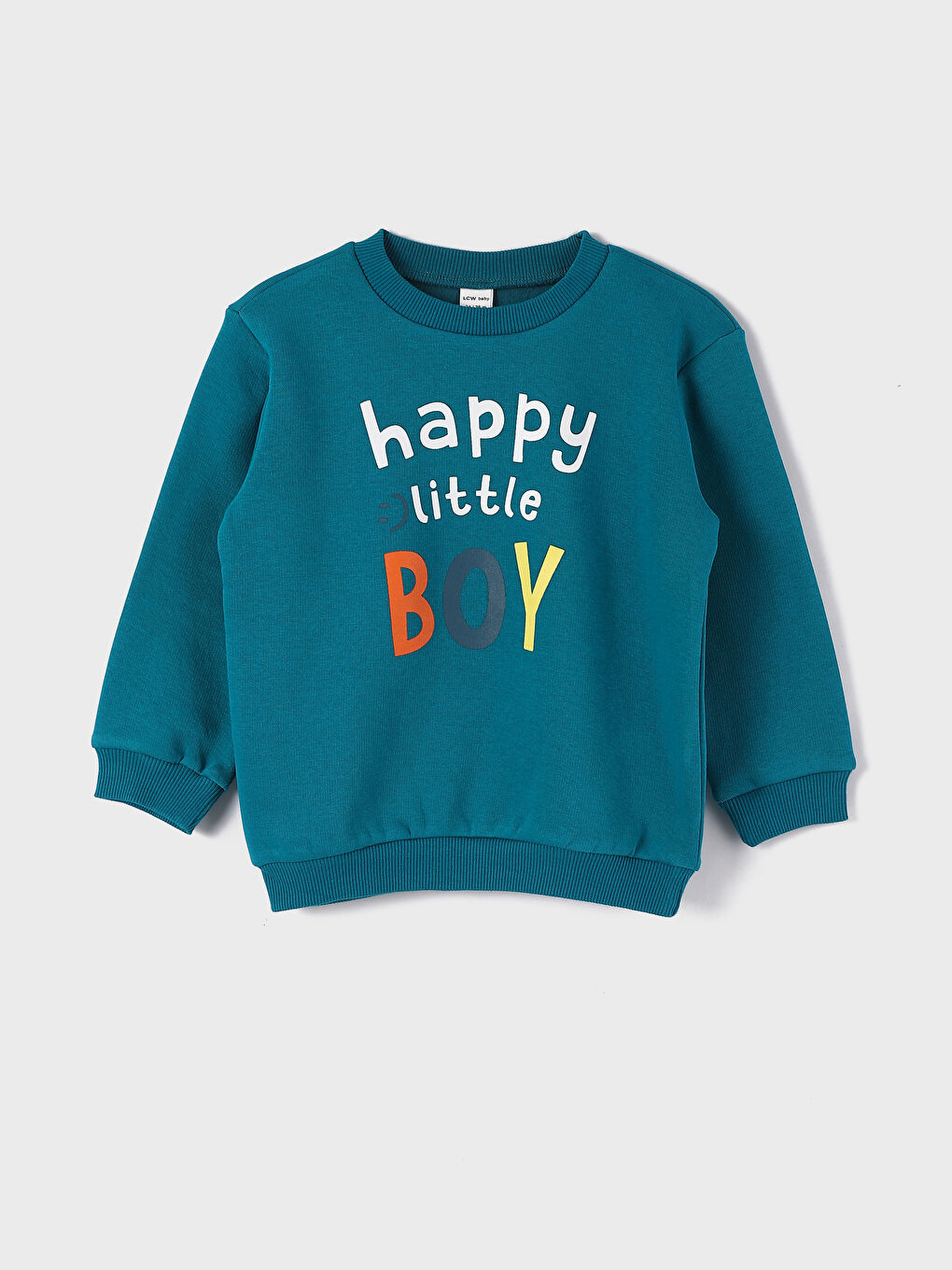 سويت شيرت بياقة دائرية مطبوع و بنطلون رياضي للأولاد الرضع - طقم من قطعتين-1