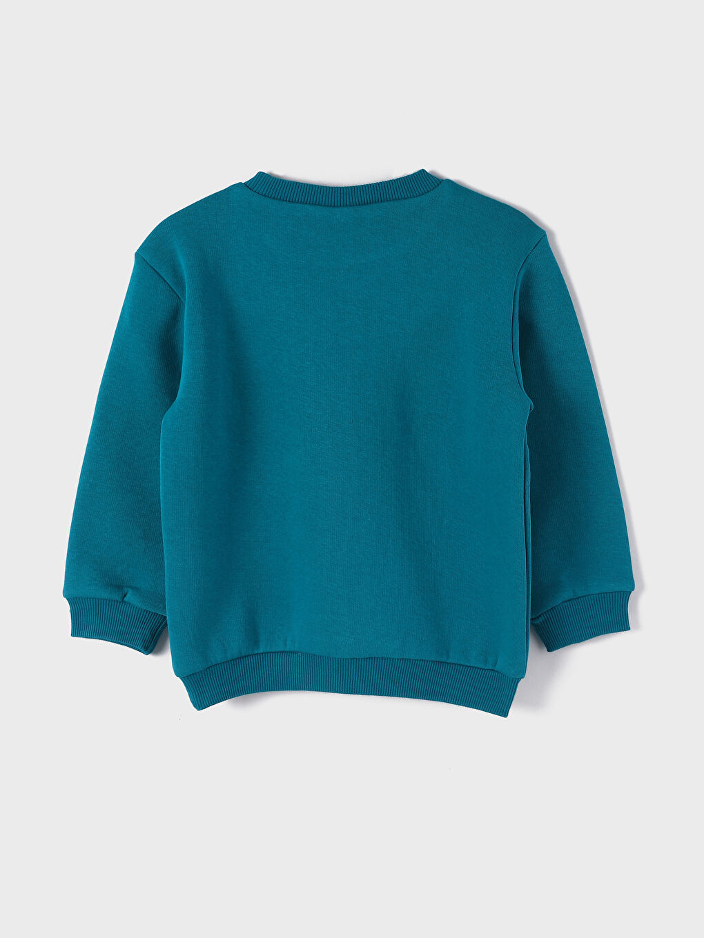 سويت شيرت بياقة دائرية مطبوع و بنطلون رياضي للأولاد الرضع - طقم من قطعتين-2