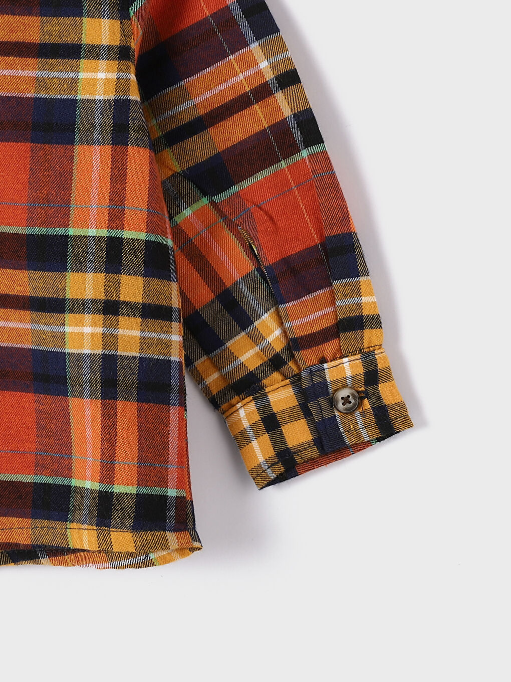 Chemise Bébé Garçon à Manches Longues et Motif Écossais-3