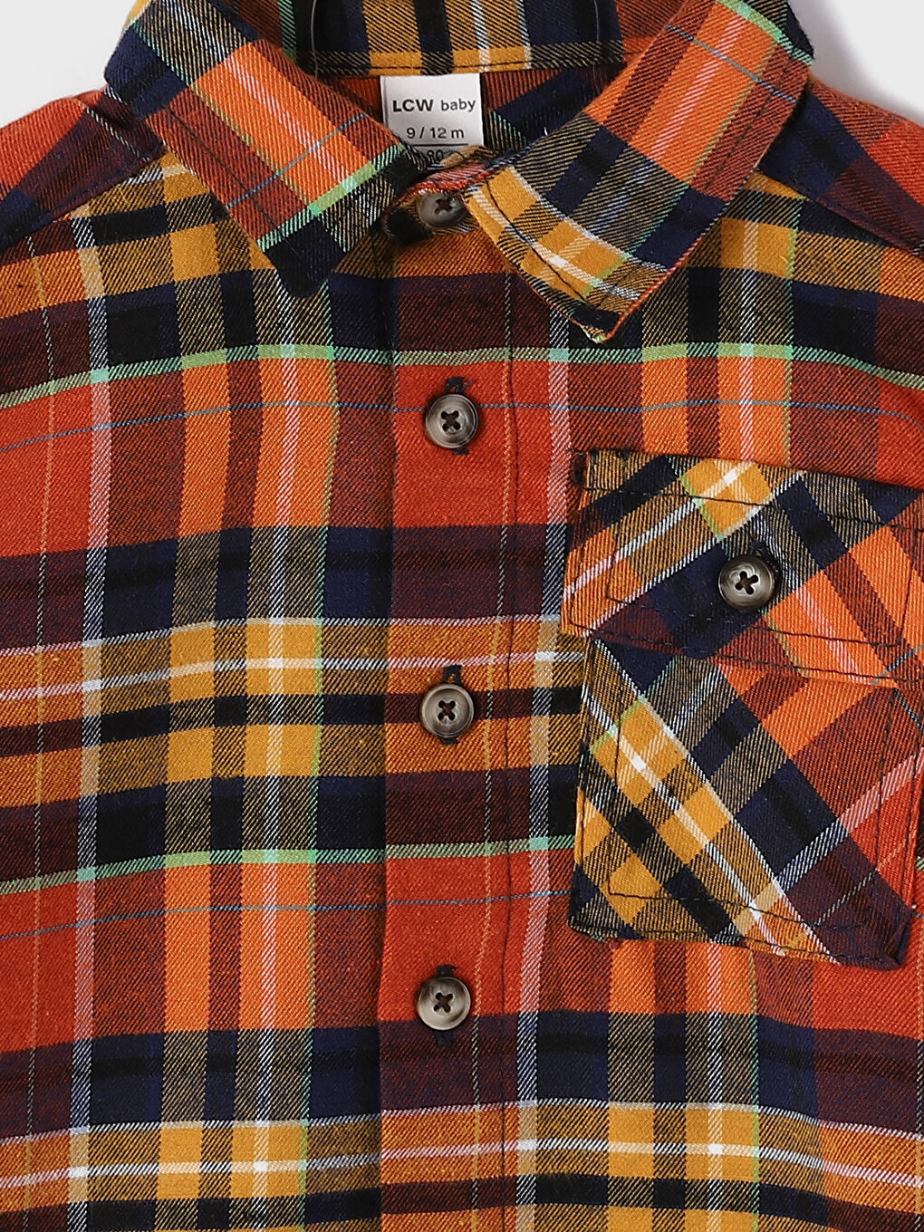 Chemise Bébé Garçon à Manches Longues et Motif Écossais-2