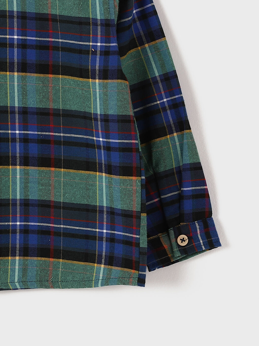 قميص فلانيل كاروهات كم طويل للأولاد-3