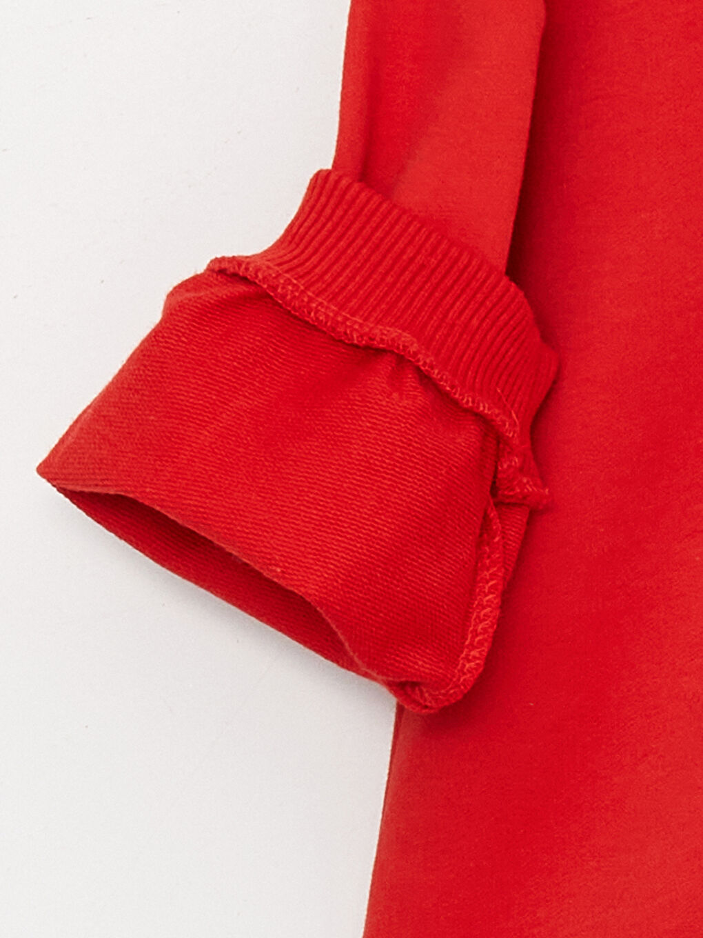 Kırmızı Bebe Yaka Kız Bebek Elbise-5