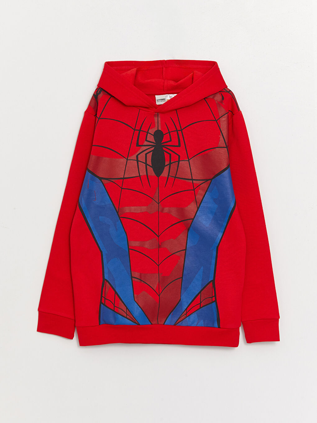 Hooded Spiderman Printed Long Sleeve Boys' T-Shirt and Sweatpants-1