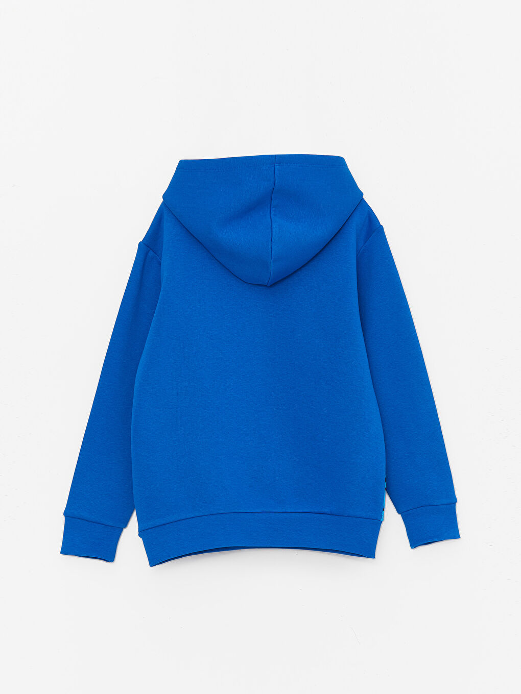 Mavi Kapüşonlu Batman Baskılı Uzun Kollu Erkek Çocuk Tişört ve Eşofman Altı-4