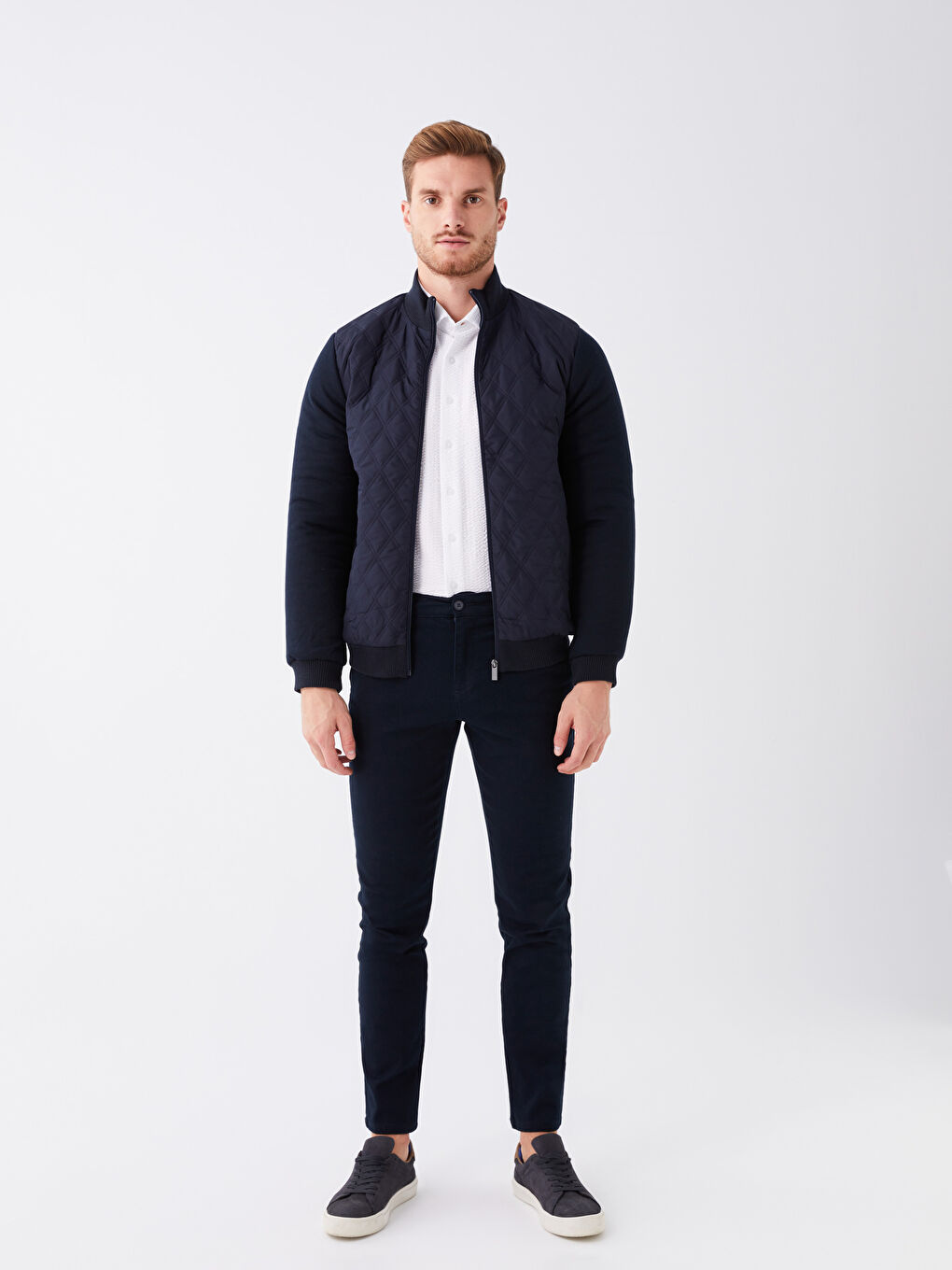 LCWAIKIKI Classic Regular Fit Funnel Neck Men's Knitwear Coat -W3GP04Z8-RFH