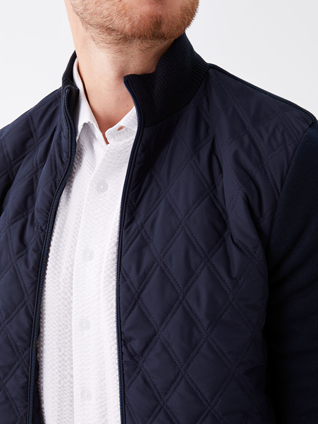 LCWAIKIKI Classic Regular Fit Funnel Neck Men's Knitwear Coat -W3GP04Z8-RFH