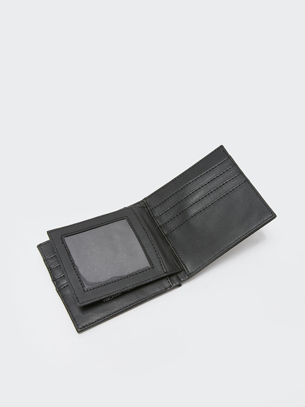 Siyah Deri Görünümlü Erkek Cüzdan-2