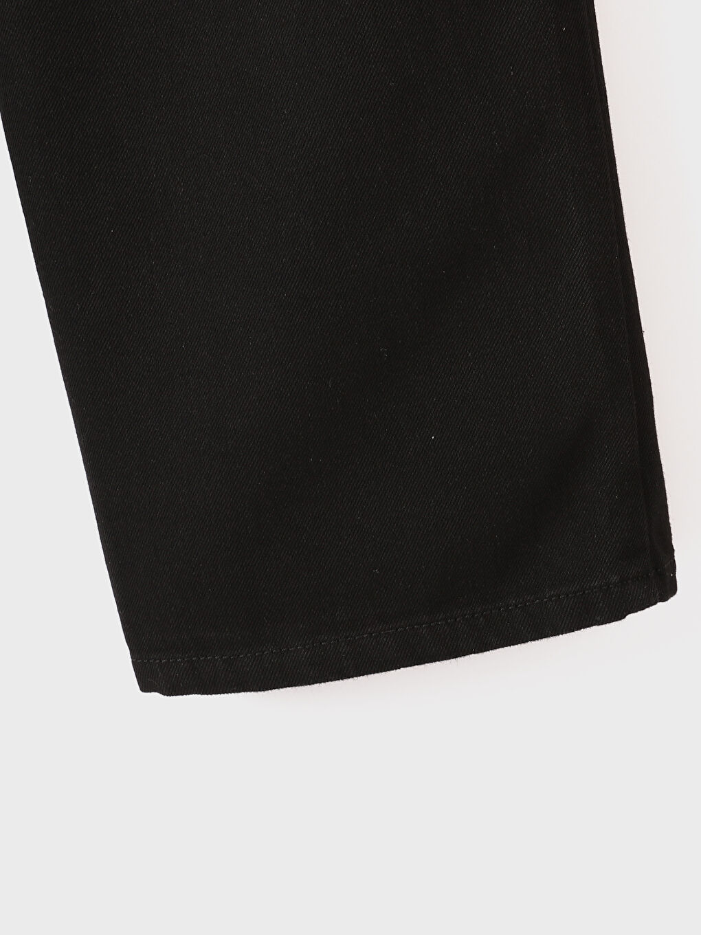 Elastic Waist Wide Leg Girl Jean Trousers-1