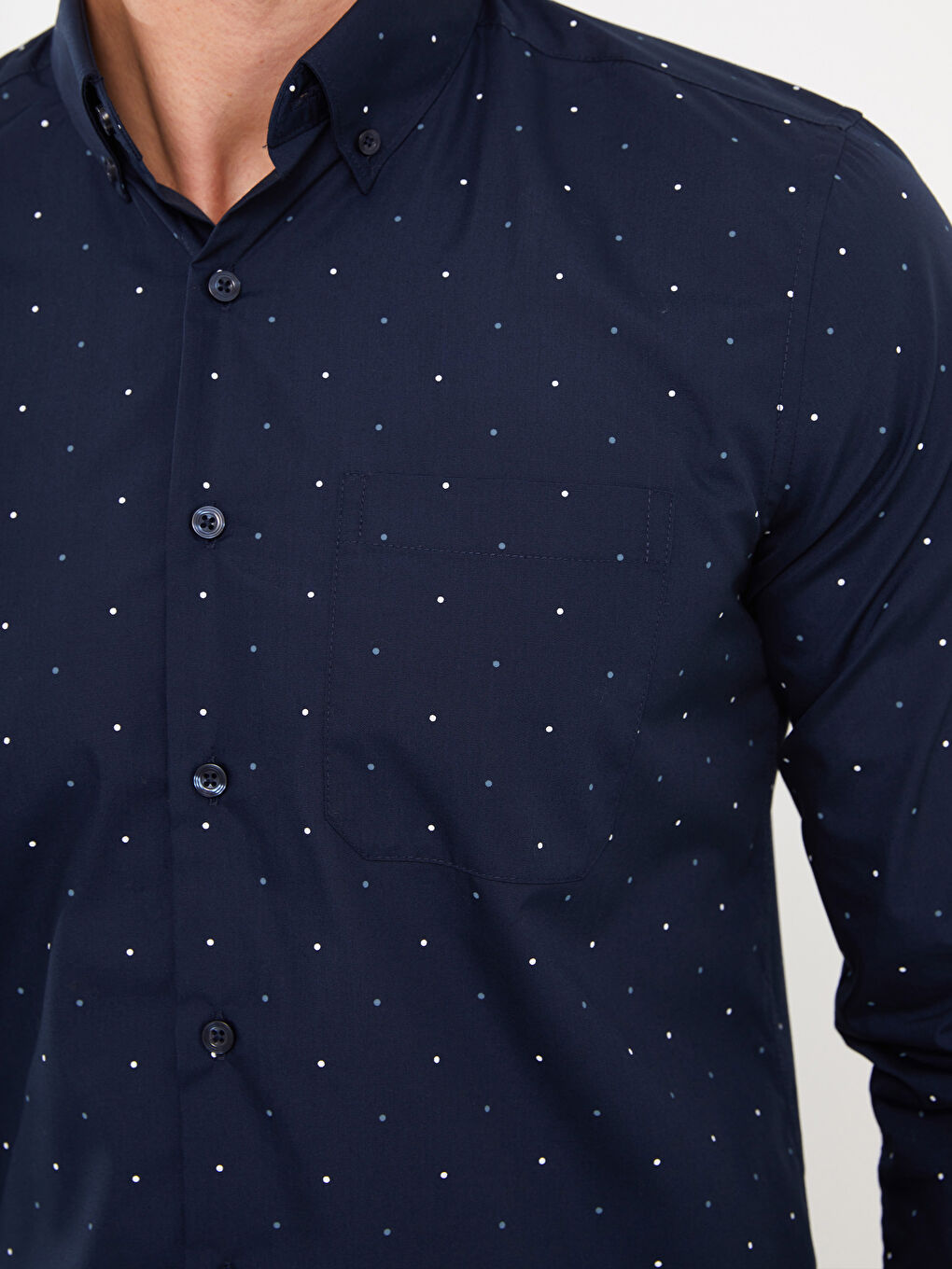LCWAIKIKI Formal Regular Fit Uzun Kollu Desenli Erkek Gömlek -W3GP52Z8-LSJ