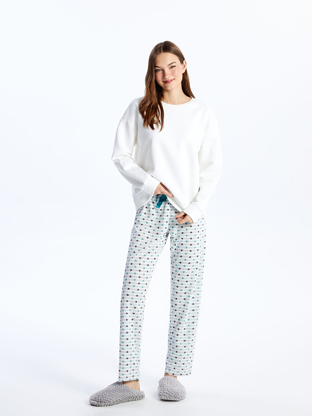 Women's Patterned Pyjama Bottoms with Elasticated Waist