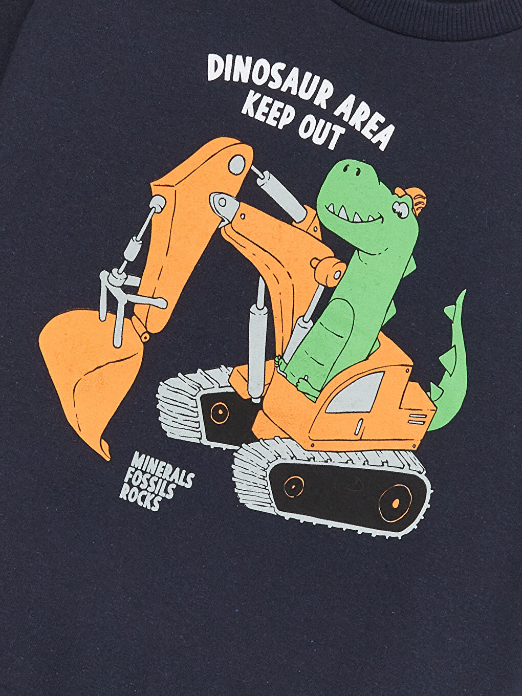 Hanorac pentru Băieți cu Guler Rotund și Imprimeu, Croială Relaxată-2