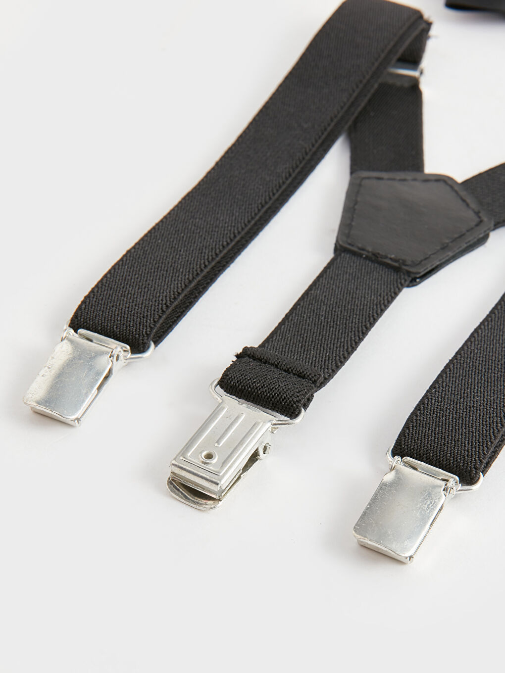 Siyah Erkek Bebek Pantolon Askısı ve Papyon 2'li-2