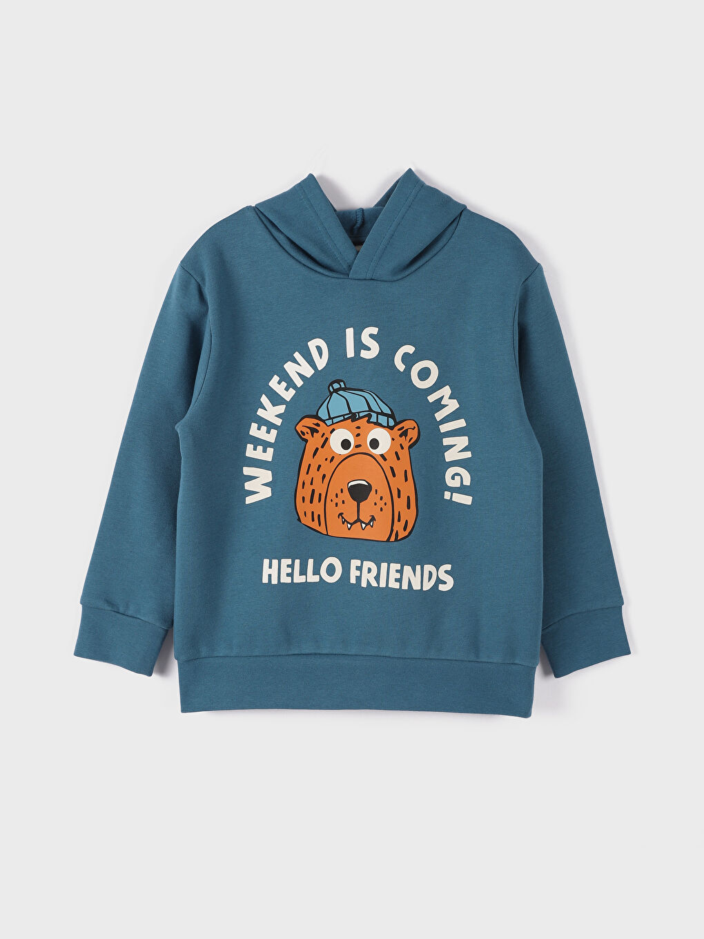 سويت شيرت مطبوع بكابوش للأولاد