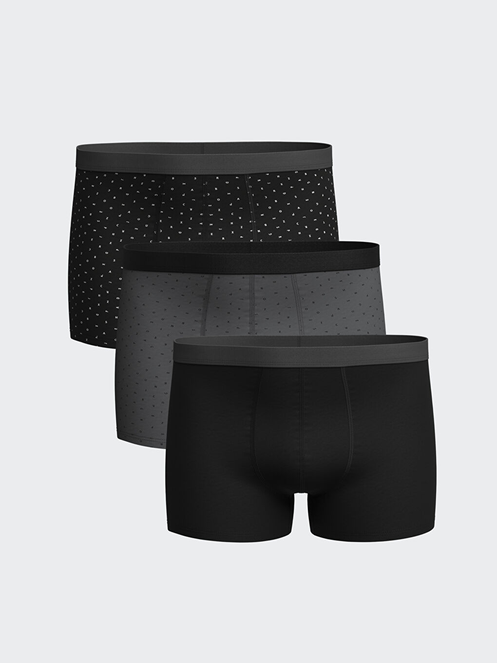 Ерлерге арналған стандартты пішім мақта-стрейч боксер 3 данадан тұратын