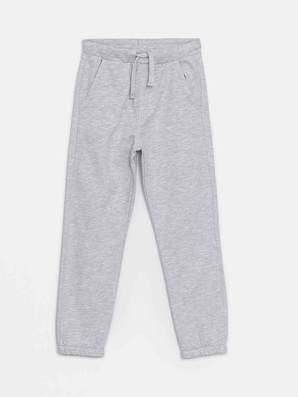 Gri Beli Lastikli Erkek Çocuk Jogger Eşofman Altı