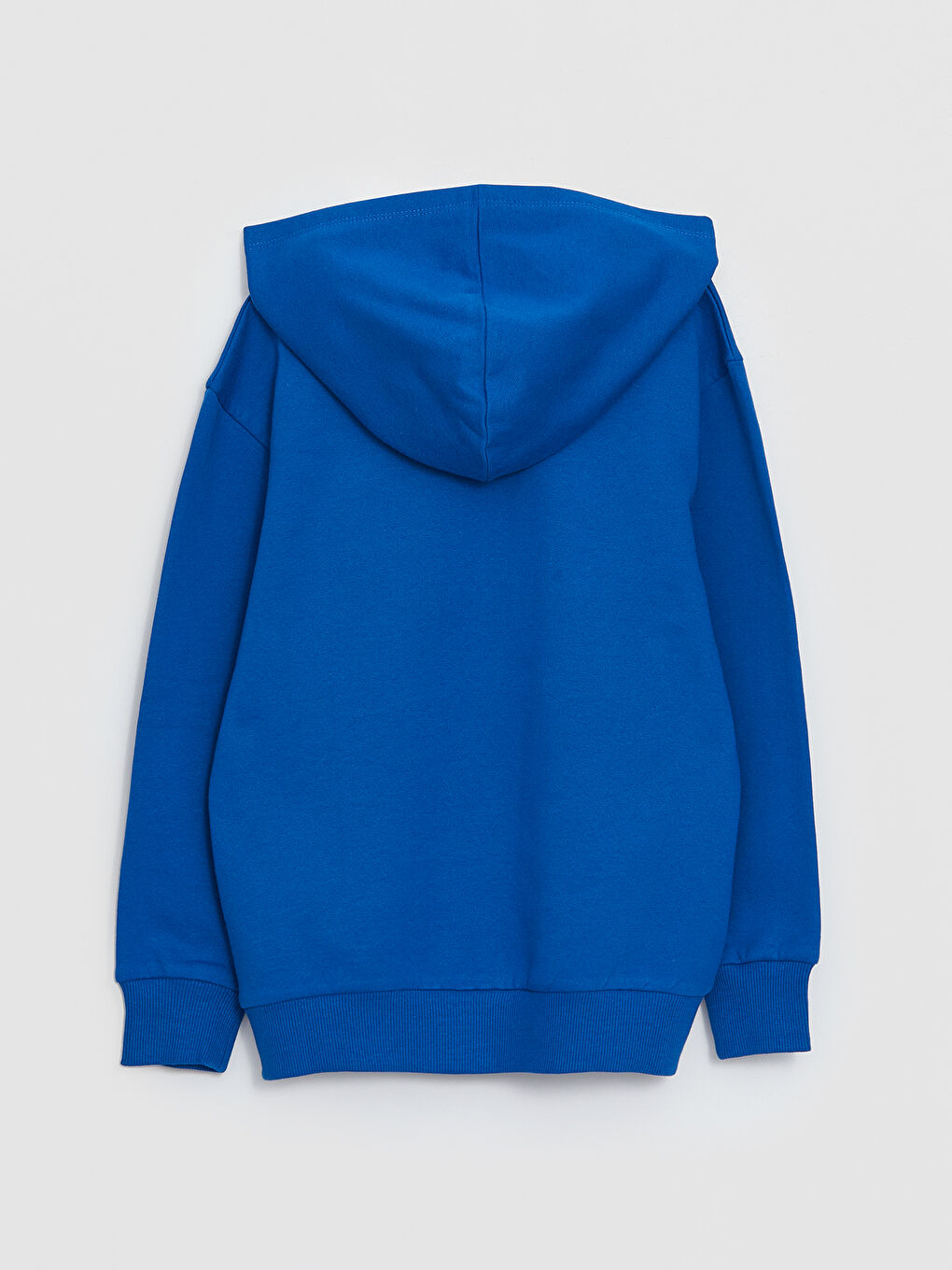 Mavi Kapüşonlu Erkek Çocuk Sweatshirt-1