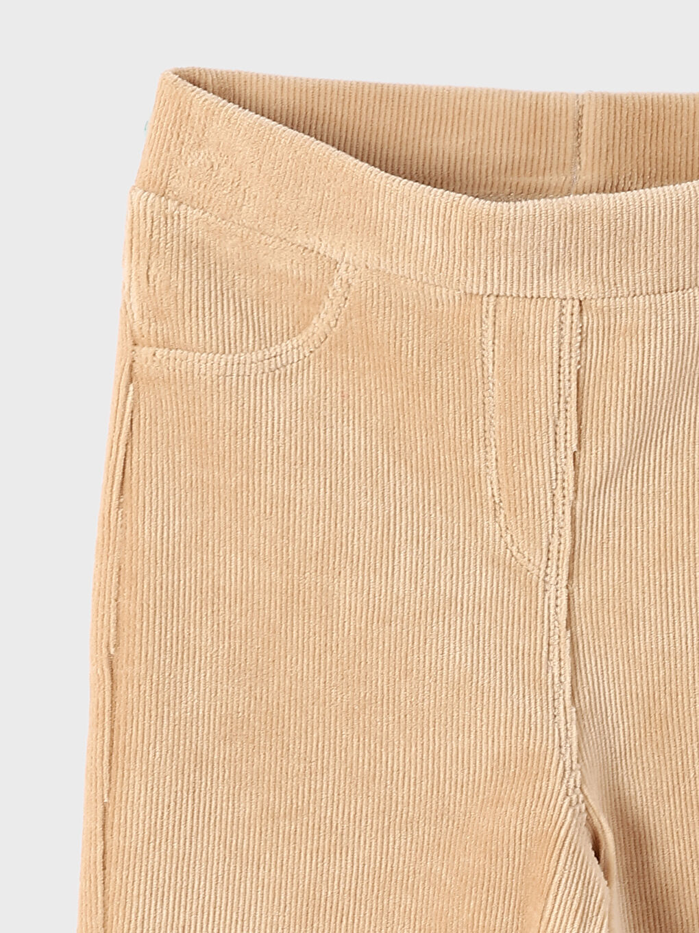 Elastic Waist Basic Velvet Baby Girl Tights-2