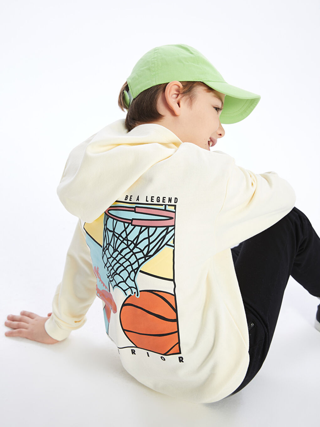 LCW Kids Relaxed Fit Printed Boys' Hoodie -W3GR26Z4-FDN