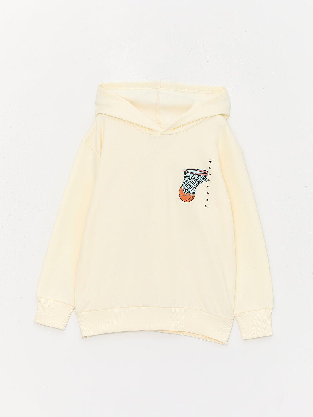 LCW Kids Relaxed Fit Printed Boys' Hoodie -W3GR26Z4-FDN