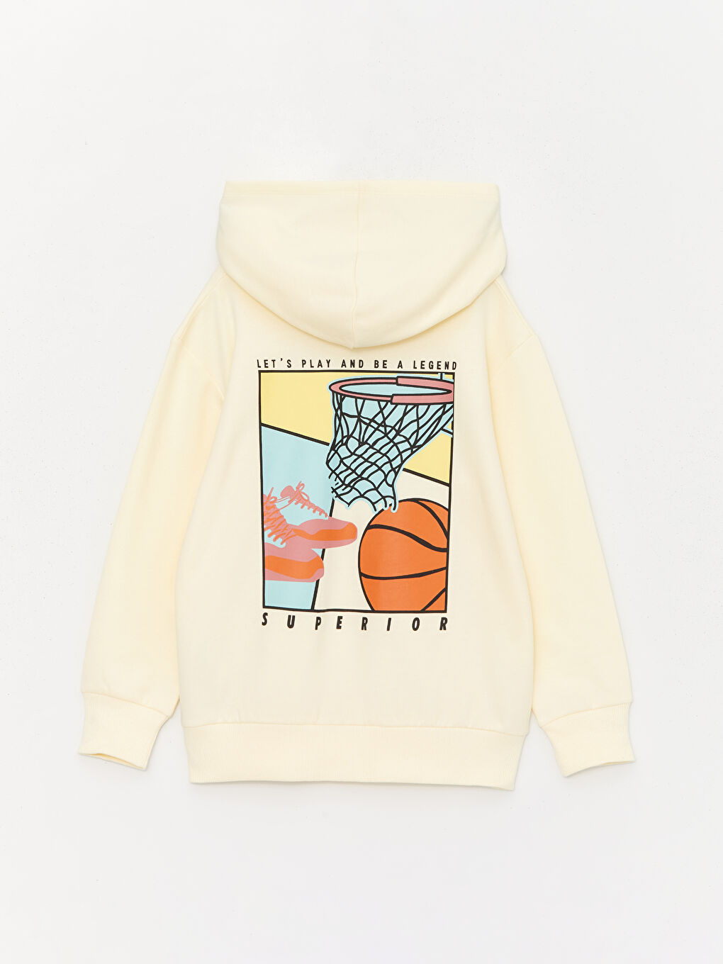 LCW Kids Relaxed Fit Printed Boys' Hoodie -W3GR26Z4-FDN