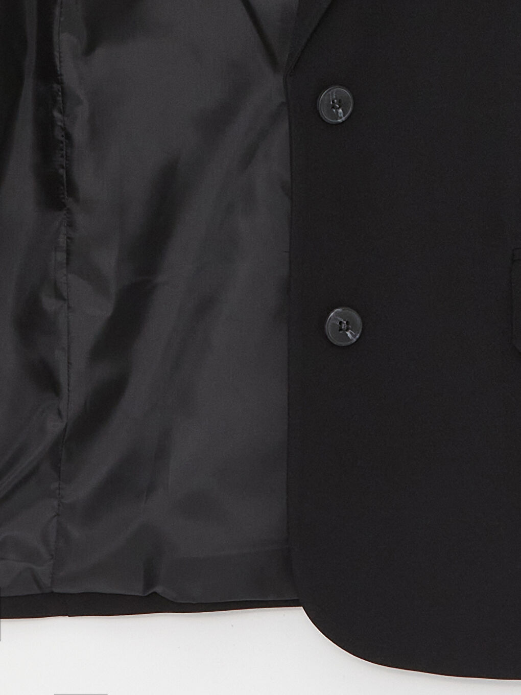 Siyah Düz Uzun Kollu Kadın Blazer Ceket-7