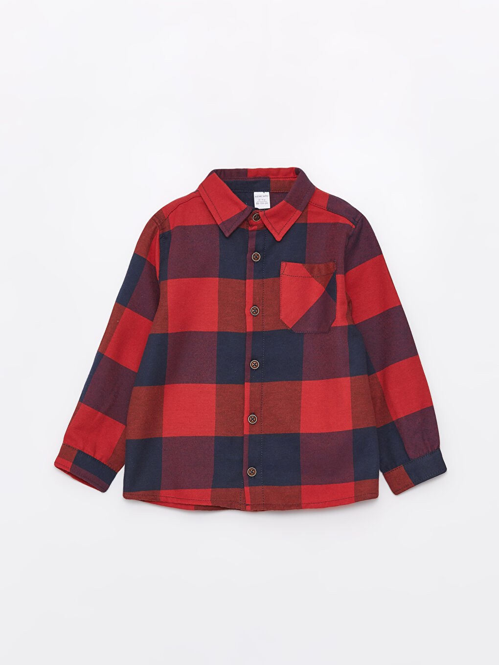 Long Sleeve Plaid Patterned Baby Boy Shirt